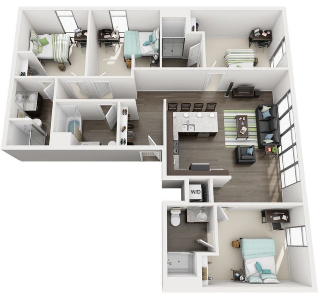 Floorplan - Healey Place Apartments