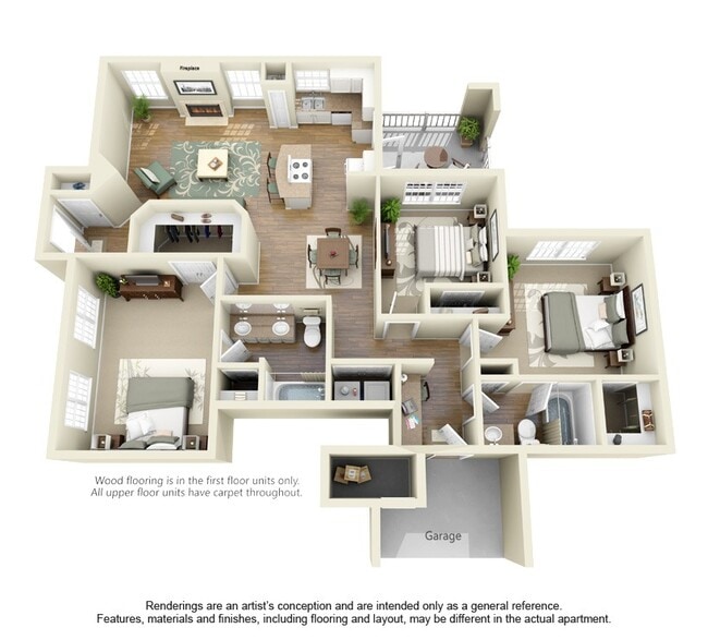 Floorplan - Cypress Lake at Stonebriar Apartments