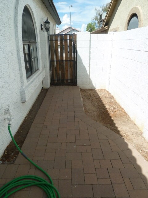 Backyard - View of Gate into Backyard - 1457 E Renee Dr