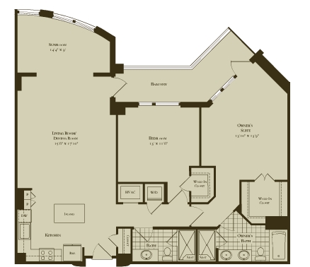 2BR/2BA - One Park Crest