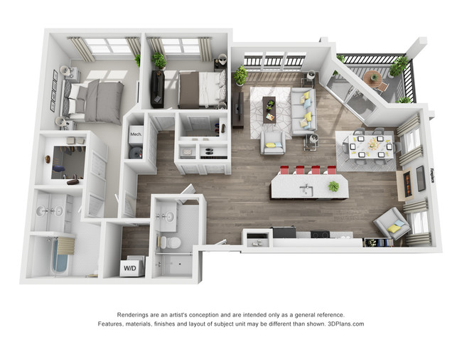 Floorplan - Excelsior Park Apartments