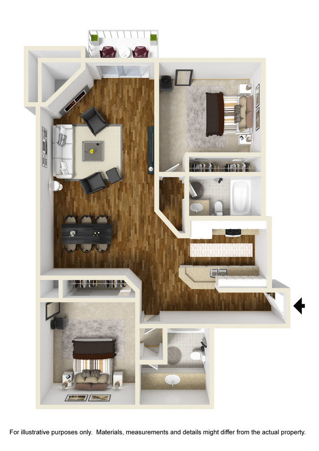 Floorplan - Palm Royale Apartments