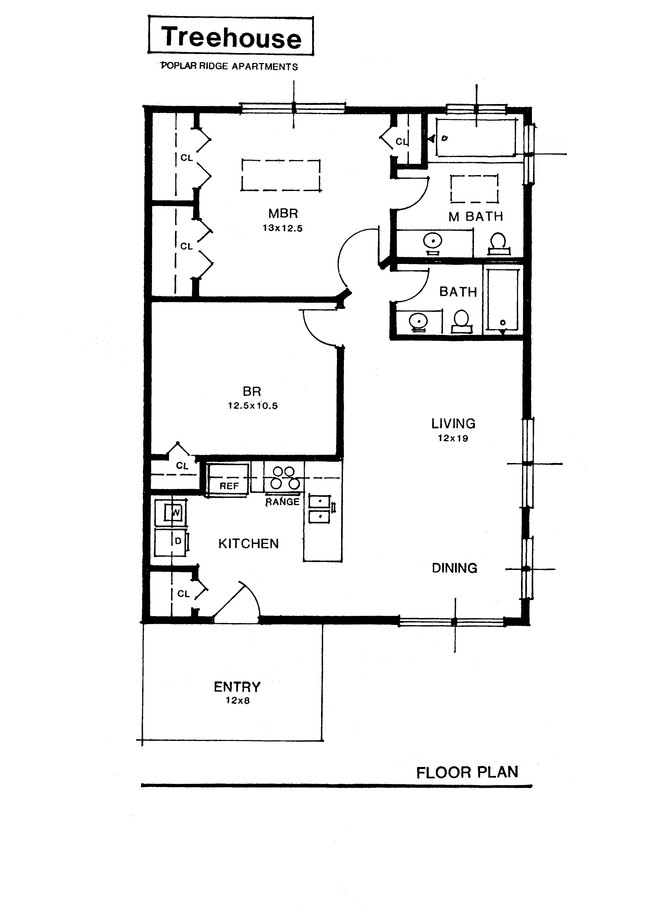 2BR/2BA - Poplar Ridge Apartments