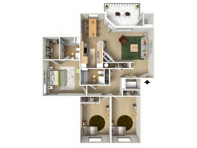 Platinum Plus 3D - 3 Bedroom, 2 Bathroom - Avalon Park