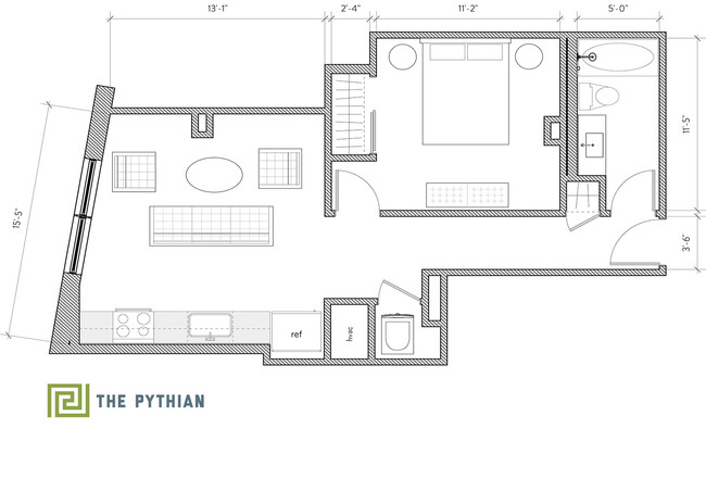 Floorplan - The Pythian Apartments