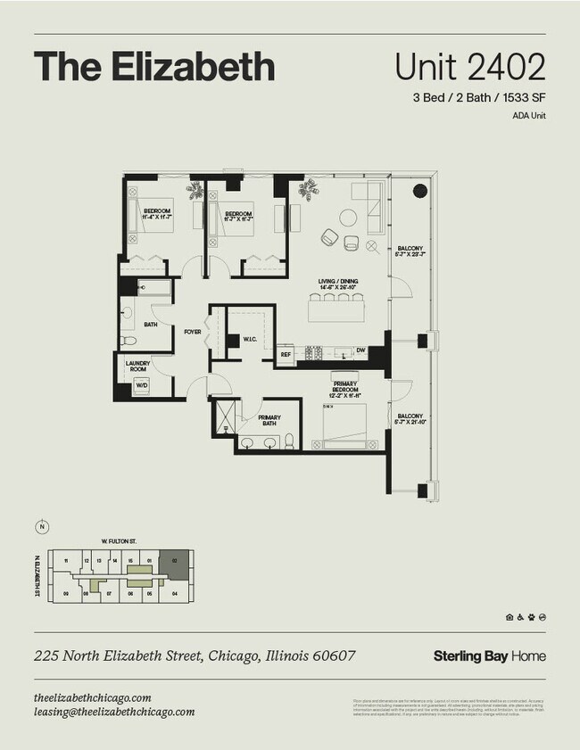Floorplan - The Elizabeth Chicago