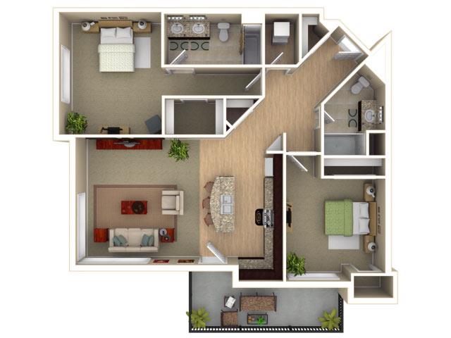 Floorplan - The View at Long Lake