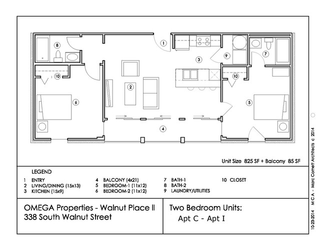 Floorplan - Walnut Place Apartments