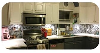 Kitchen, gas oven, large single basin sink - 2408 S Patterson Blvd