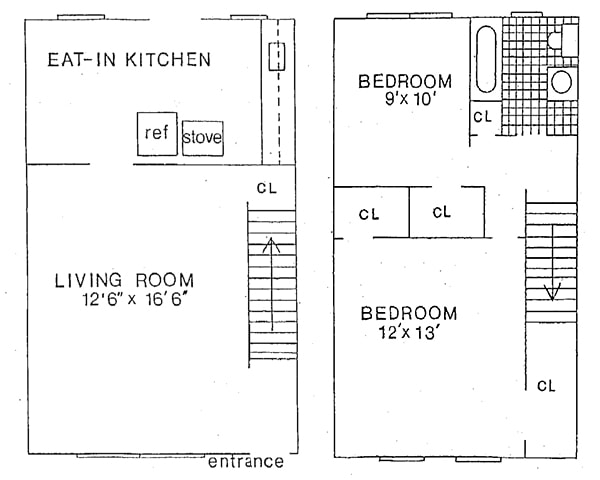 Floorplan - Rockaway Gardens Apartments 135 kendall ct.