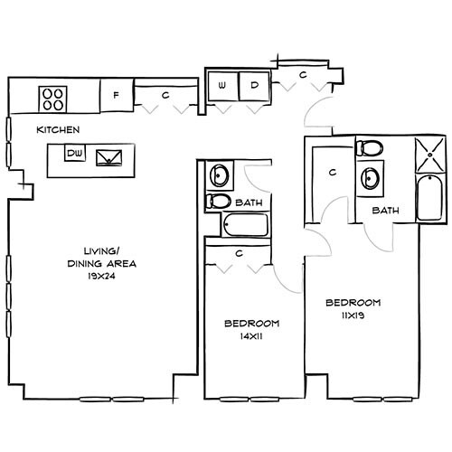 with Breakfast Bar - One Canal