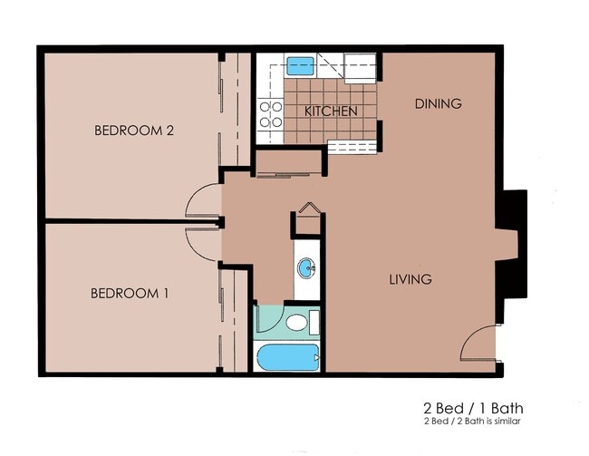 Floorplan - Hidden Brook Apartments