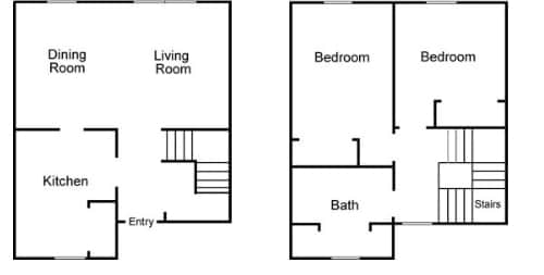 2BR/1BA - Woodside Apartments