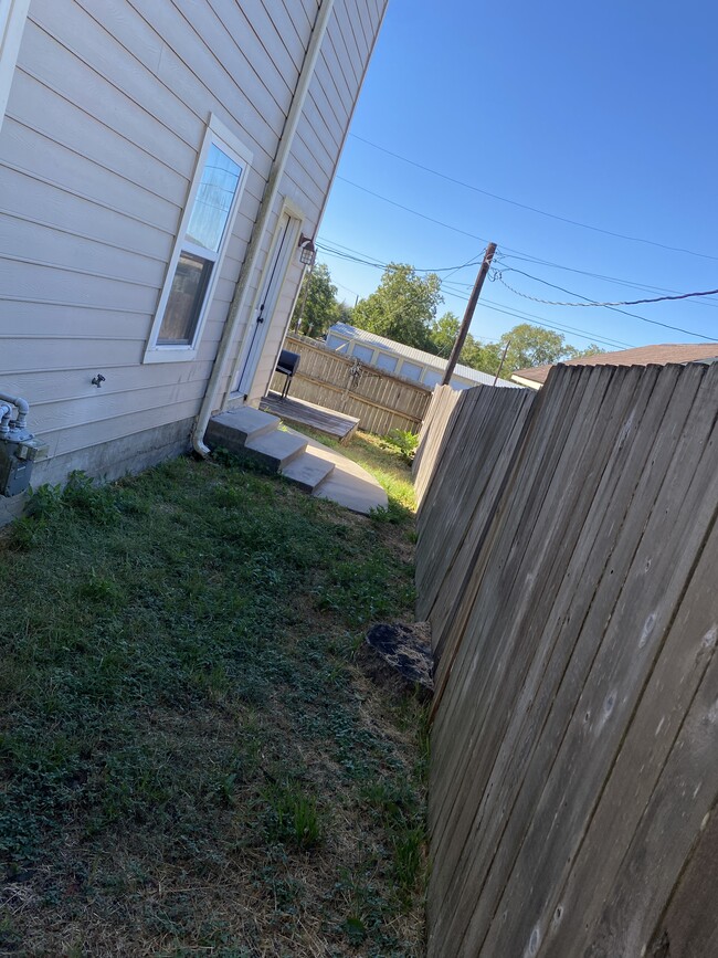 Partial view of backyard - 606 South A Ave.