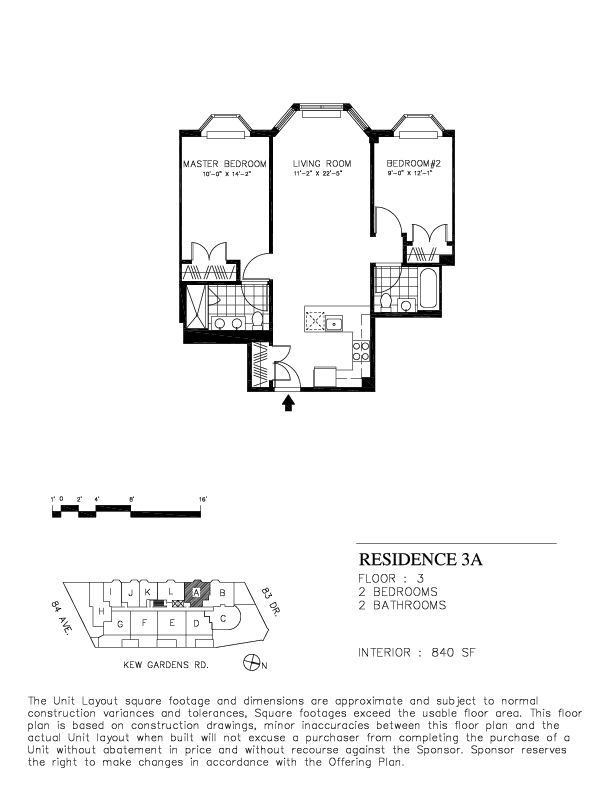 2BR/2BA - Classic at Kew Gardens