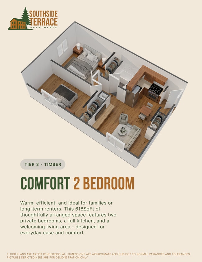 Floorplan - Southside Terrace Apartments