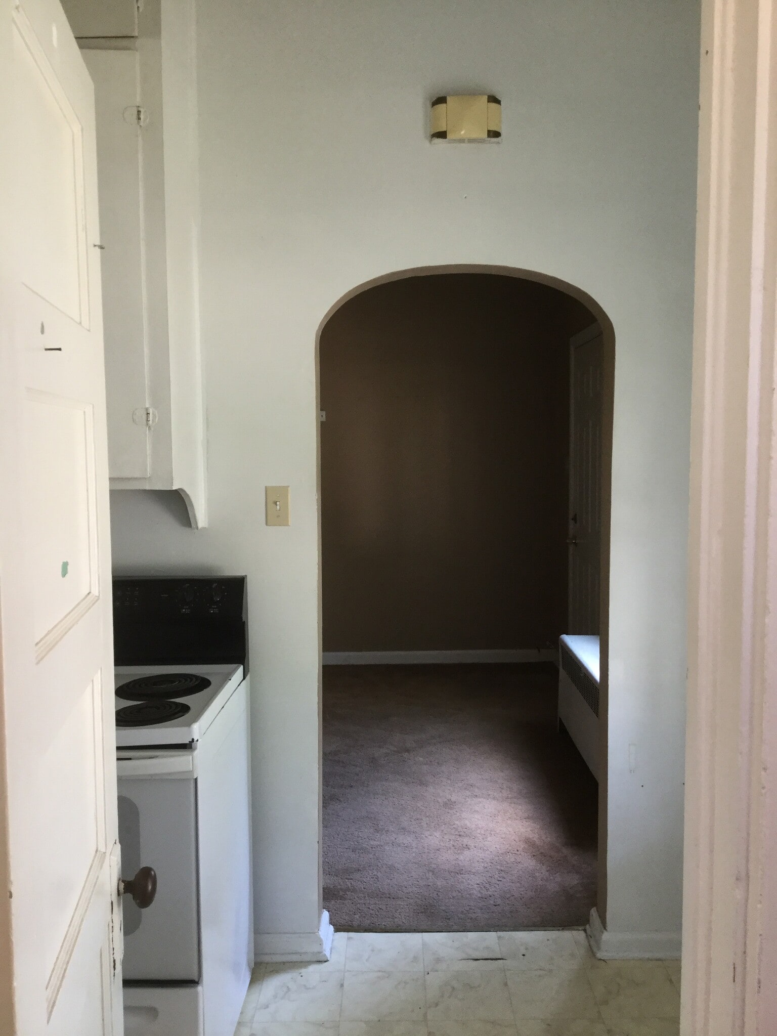 Kitchen looking into Living Room - 719 East Fremont Street