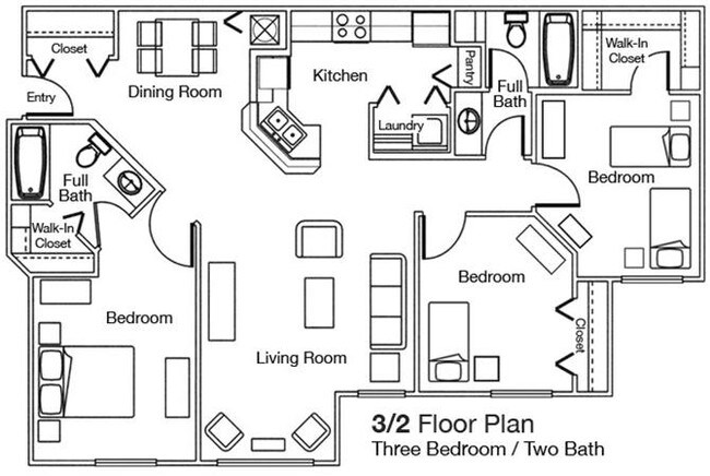 Floorplan - Windchase Apartments