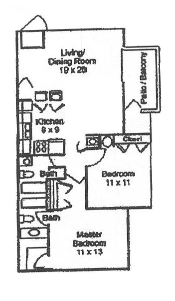 2BR/2BA - Lakes at Epping Way