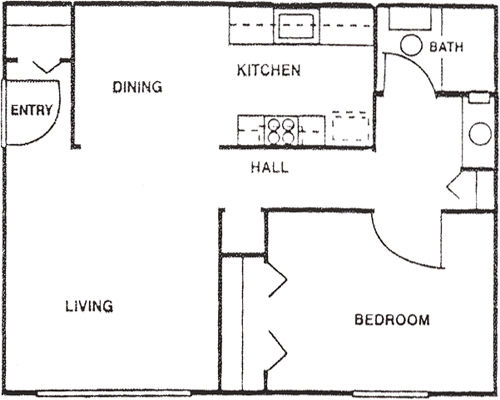 1BR/1BA - Hillsdale Garden Apartments