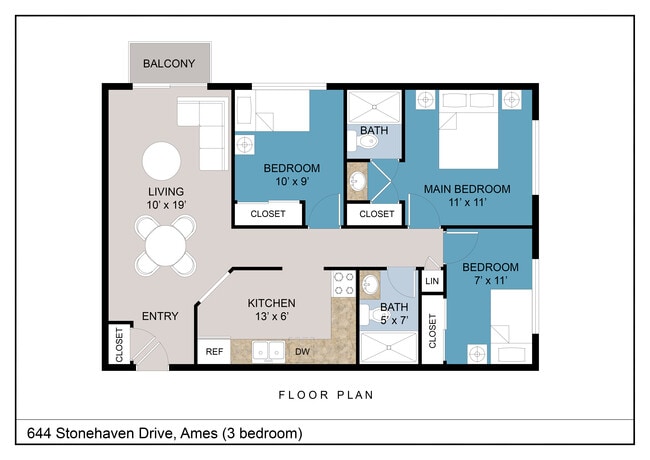 Floorplan - Tall Timber Apartments