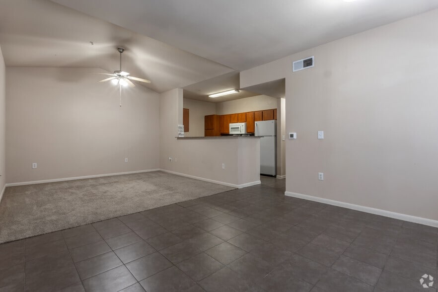 2BR, 2BA - 1,064SF - Living Room and Dining Room - Atascocita Pines