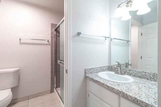 Main Bathroom Grey Tone - Eastwood Apartments
