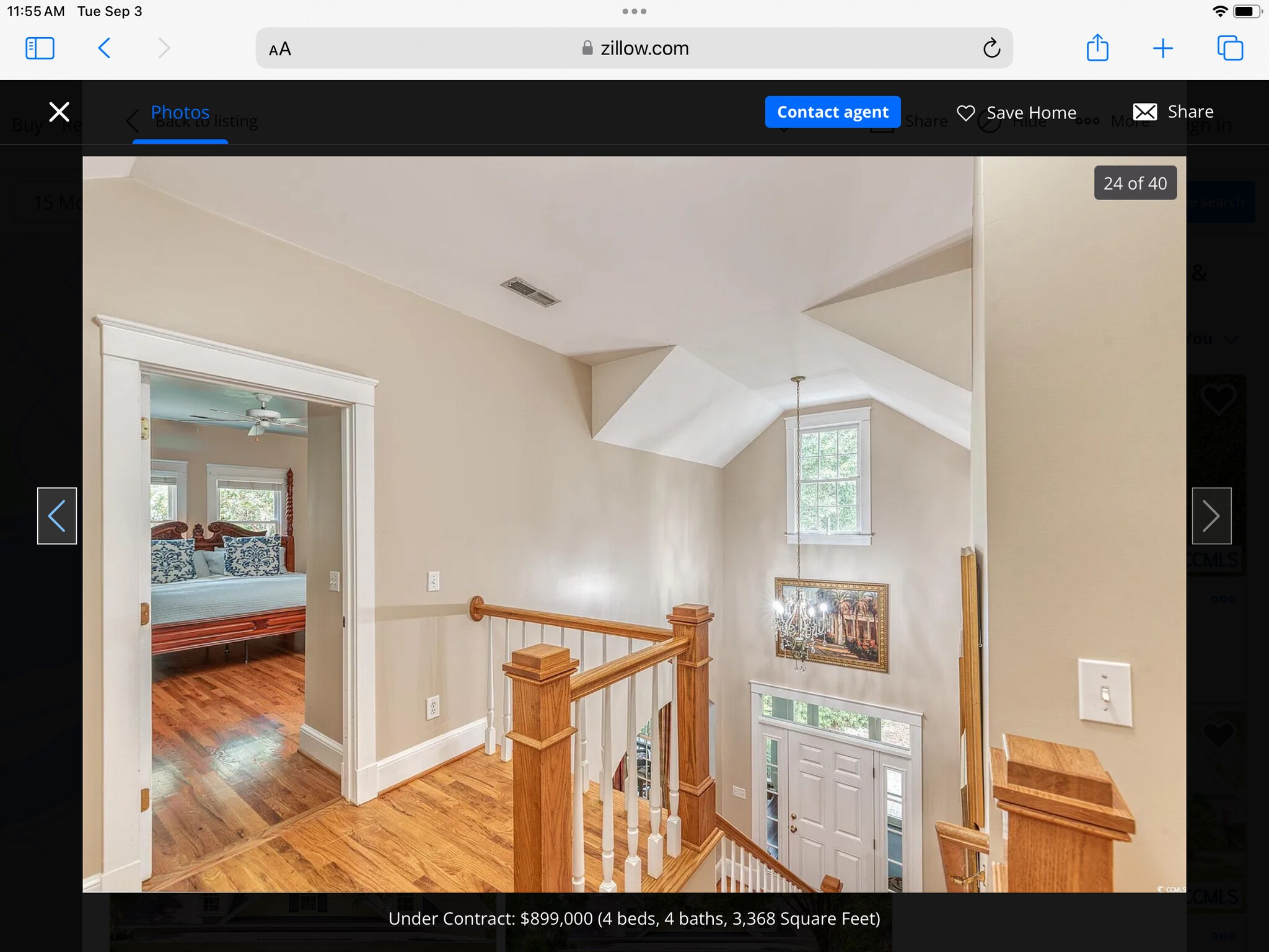 Upstairs king bed - 15 Morven Ln