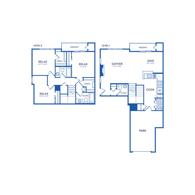 Floorplan - Huntington Townhomes