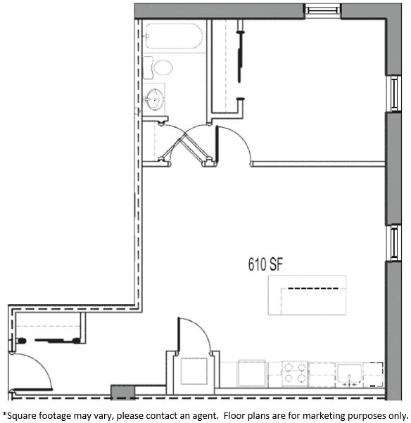 Floorplan - Kenyon Apartments