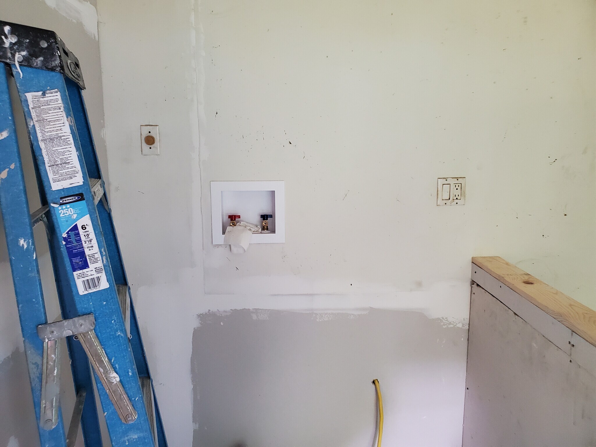 Laundry room in progress - 62 Glen Ave