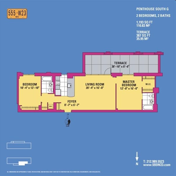 Floorplan - 555 West 23rd Street