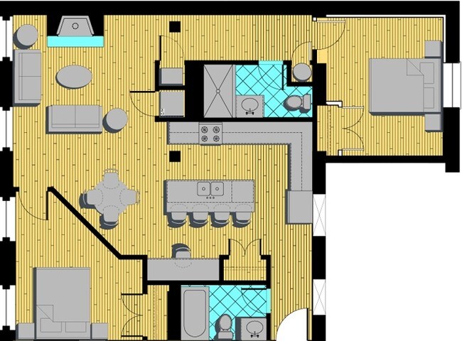 2BR/2BA - Logan Park Lofts