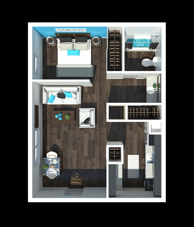 Floorplan - 701 South Apartments