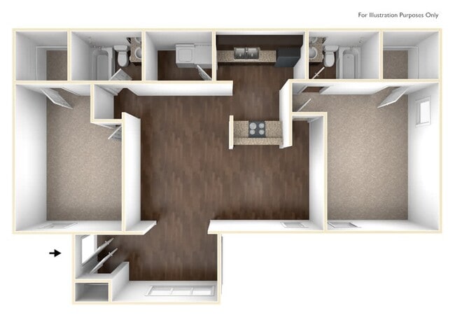 Floorplan - 300 Riverside Apartments