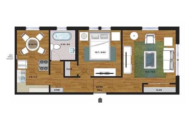 Floorplan - Grand Place Apartments | 622