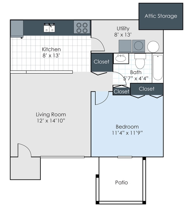 1BR/1BA - Clearview