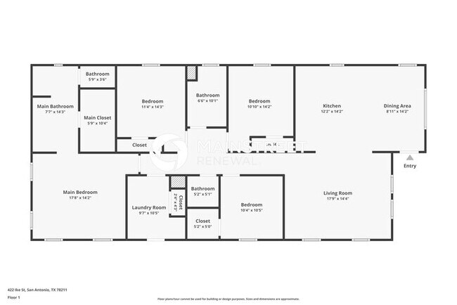 Building Photo - 4 Bedroom Pet-Friendly Home in San Antonio, TX with Main Street Renewal