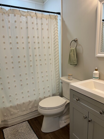 Renovated bath with shower - 415 Charlotte Ave