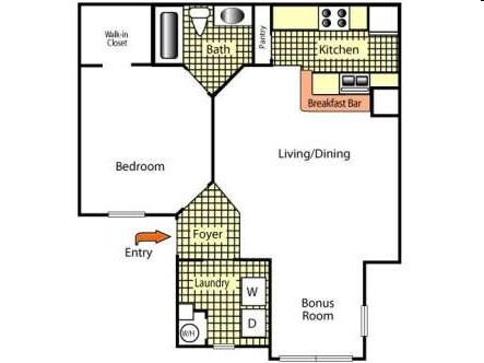 1BR/1BA - Cricket Club Apartments