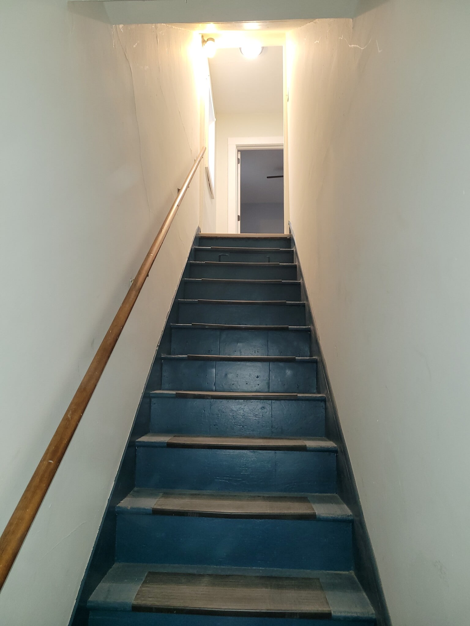 Stairs to apartment - 414 Erie Ave