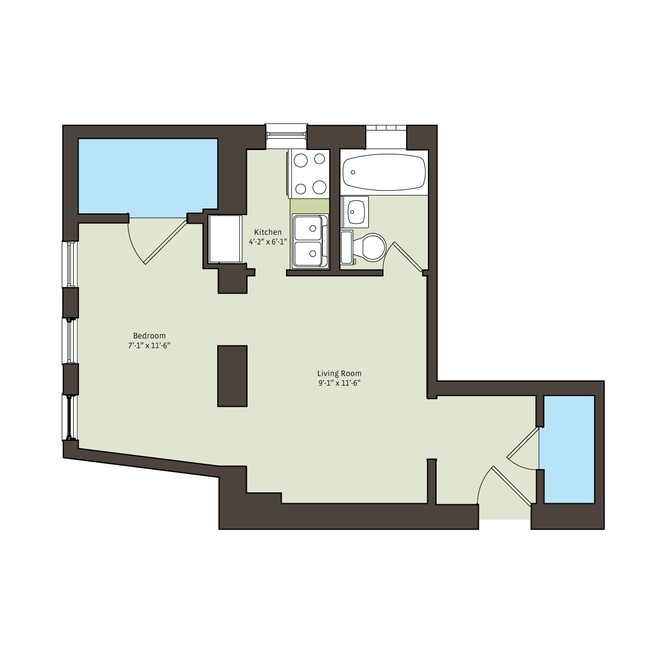 Floorplan - 5336-5338 S. Hyde Park Boulevard