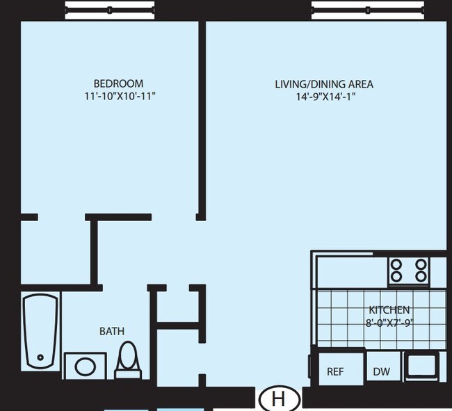1BR/1BA - The Andrew