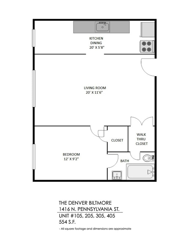 Floorplan - The Denver Biltmore