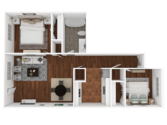 Floorplan - Ocean Highway Apartments