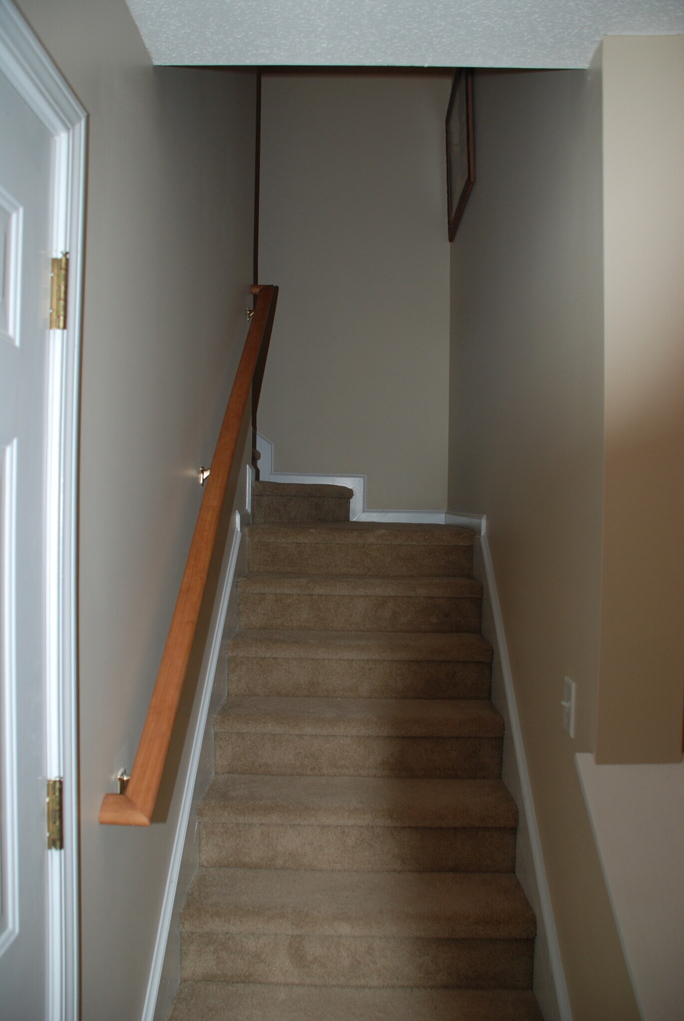Stairway to guest room - 145 White Dogwood Ln