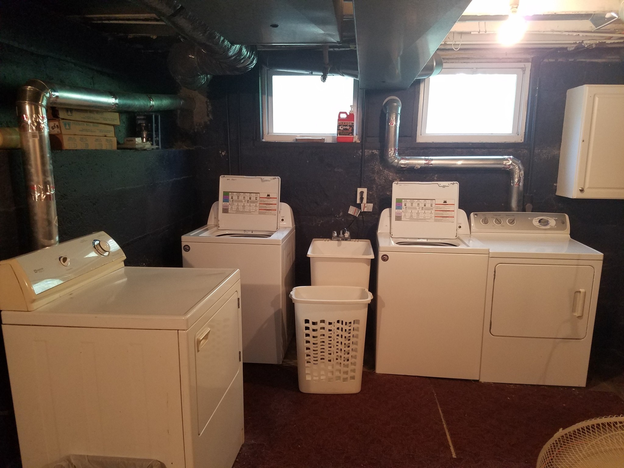 Laundry in Basement - 102 Spring St