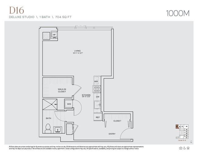 Floorplan - 1000M