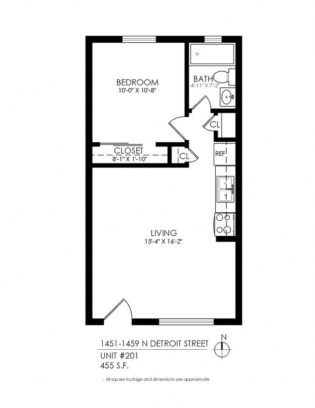 Floorplan - 1451 Detroit