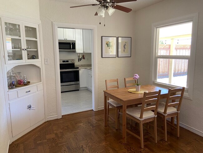 Dining area with built-in cabinets - 2034 Augustan Ave